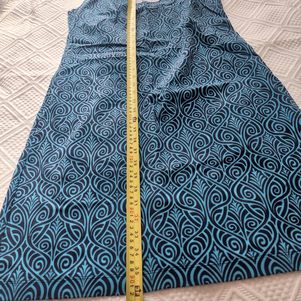 Katherine Way Blue Asymmetrical Dress - Picture 7 of 7